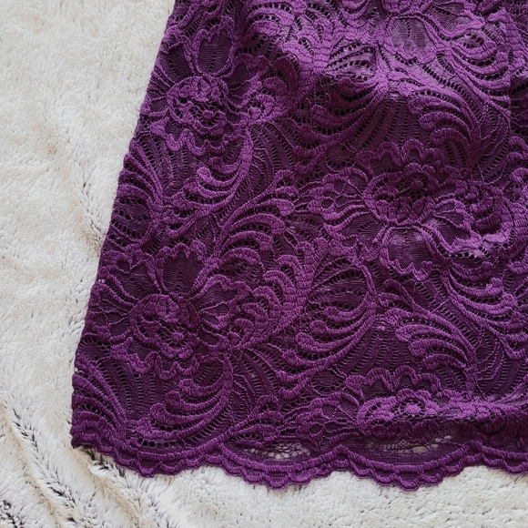 Purple Lace Women's Dress - Size Medium - Picture 7 of 7